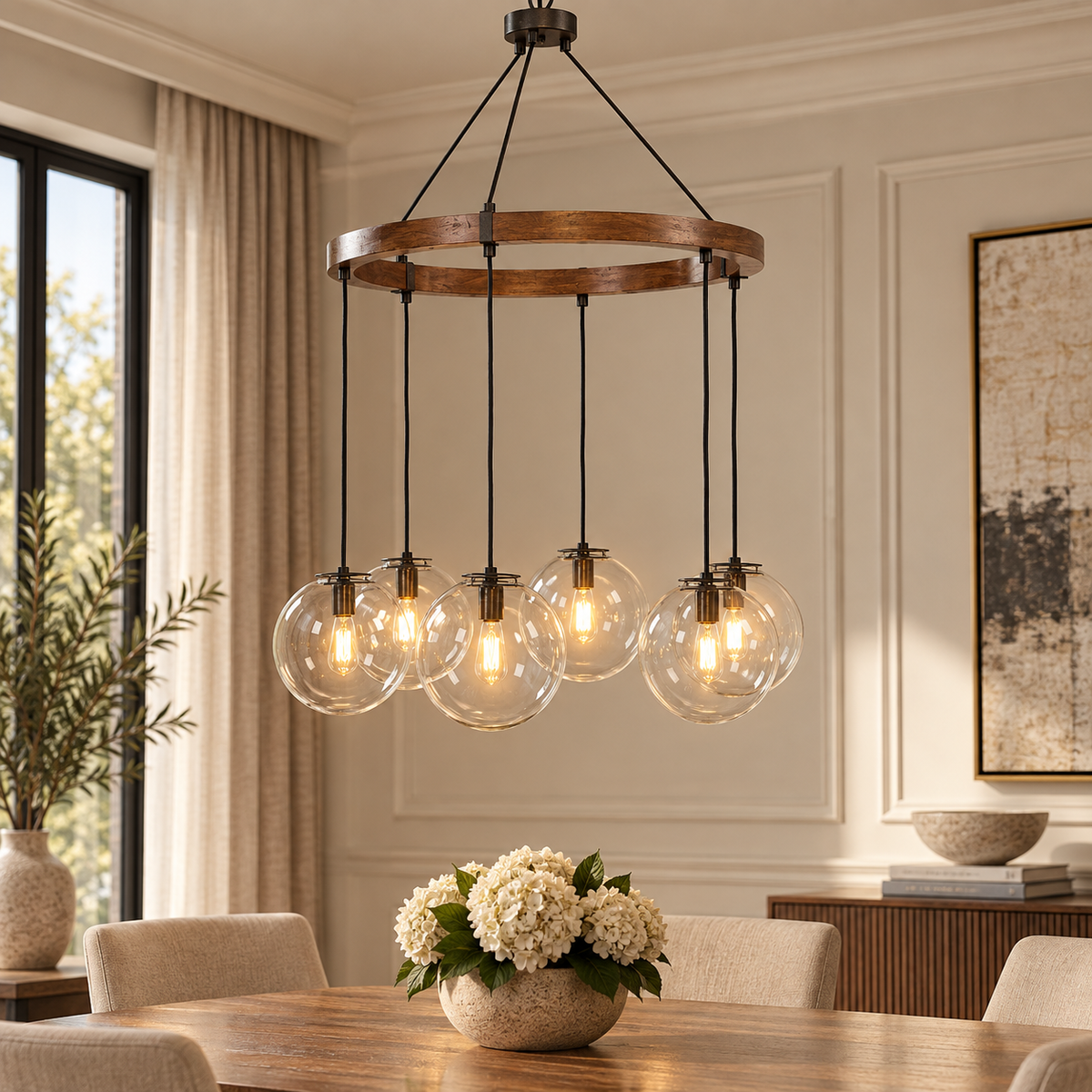 Vaughn, 6 Lt. Chandelier