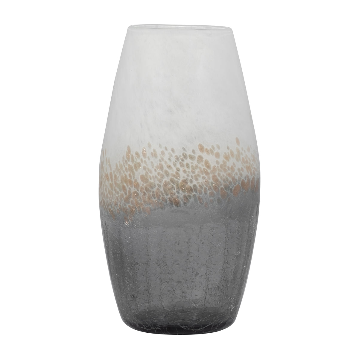 زجاج، مزهرية متشققة، متعددة الألوان GLASS, CRACKLE VASE, MULTI