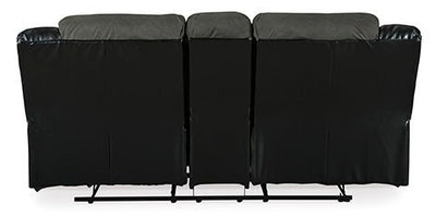 DBL REC LOVESEAT W/CONSOLE - Al Rugaib Furniture