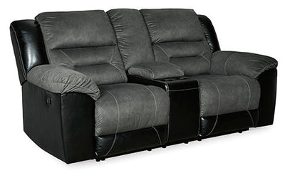 DBL REC LOVESEAT W/CONSOLE - Al Rugaib Furniture