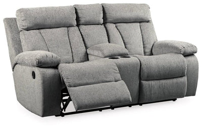 DBL REC LOVESEAT W/CONSOLE - Al Rugaib Furniture