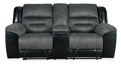 DBL REC LOVESEAT W/CONSOLE - Al Rugaib Furniture