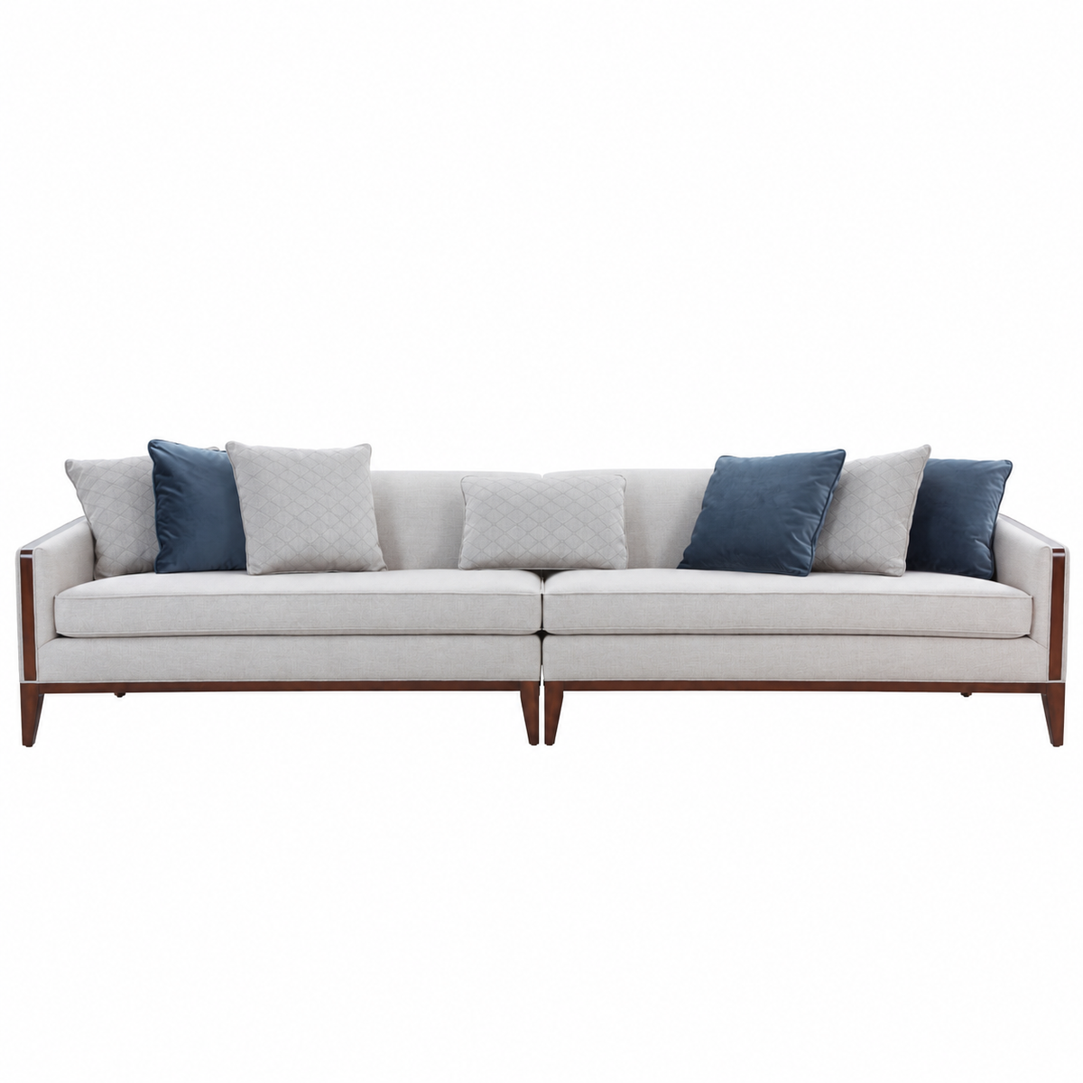 AlReem Royal Blue Sofa 340cm