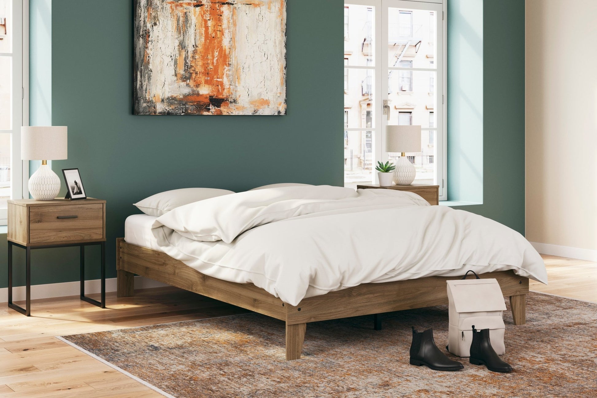 Deanlow Queen Platform Panel Bed Beds| Ashley Homestore