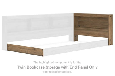 Deanlow Twin Bookcase Storage with End Panel - Al Rugaib Furniture