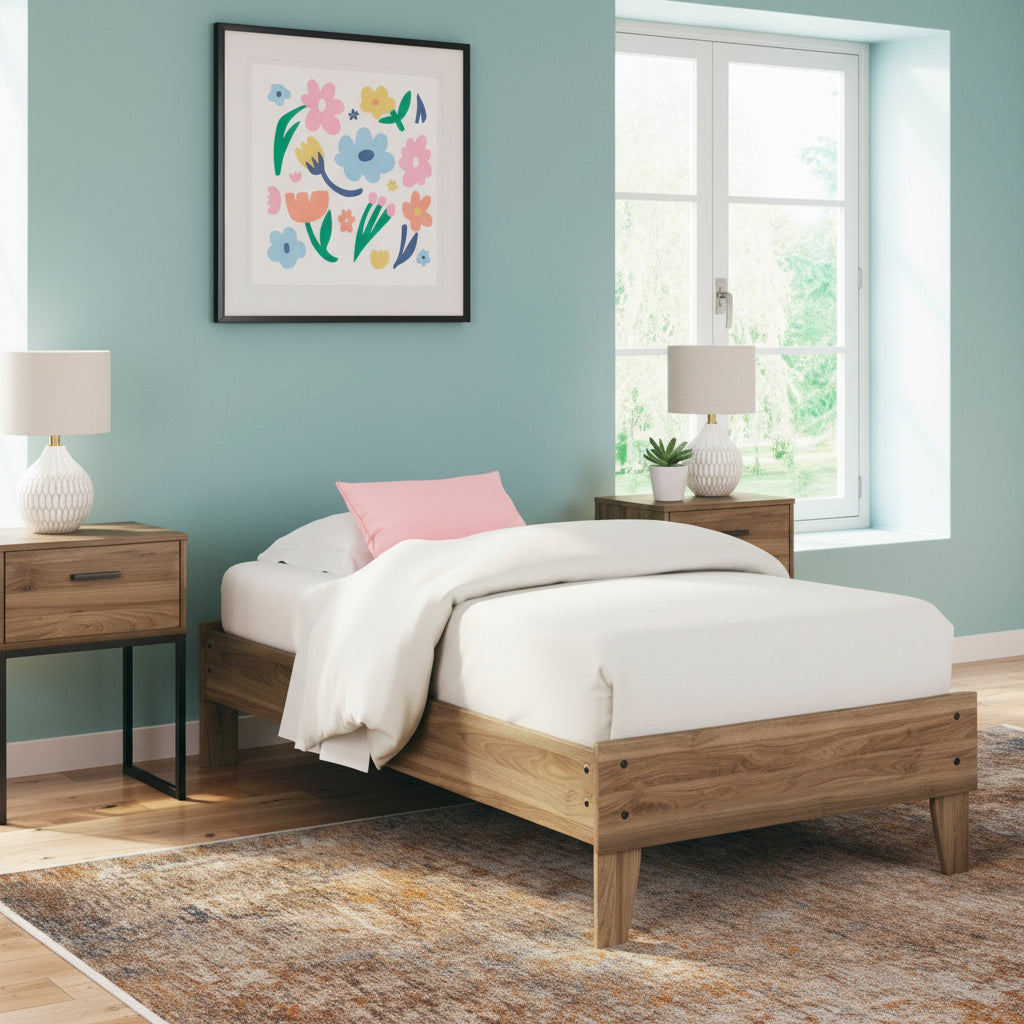 Deanlow Twin Platform Panel Bed Beds| Ashley Homestore