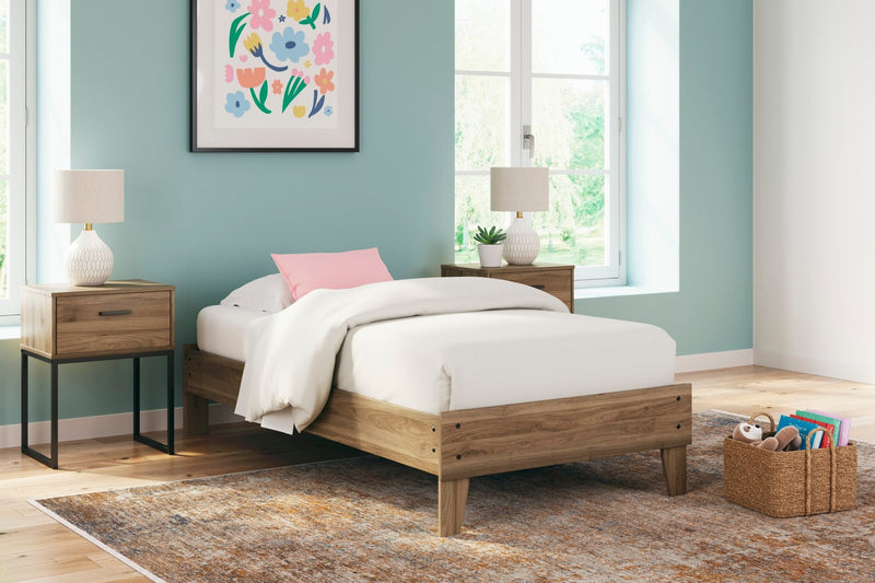 Deanlow Twin Platform Panel Bed - Al Rugaib Furniture