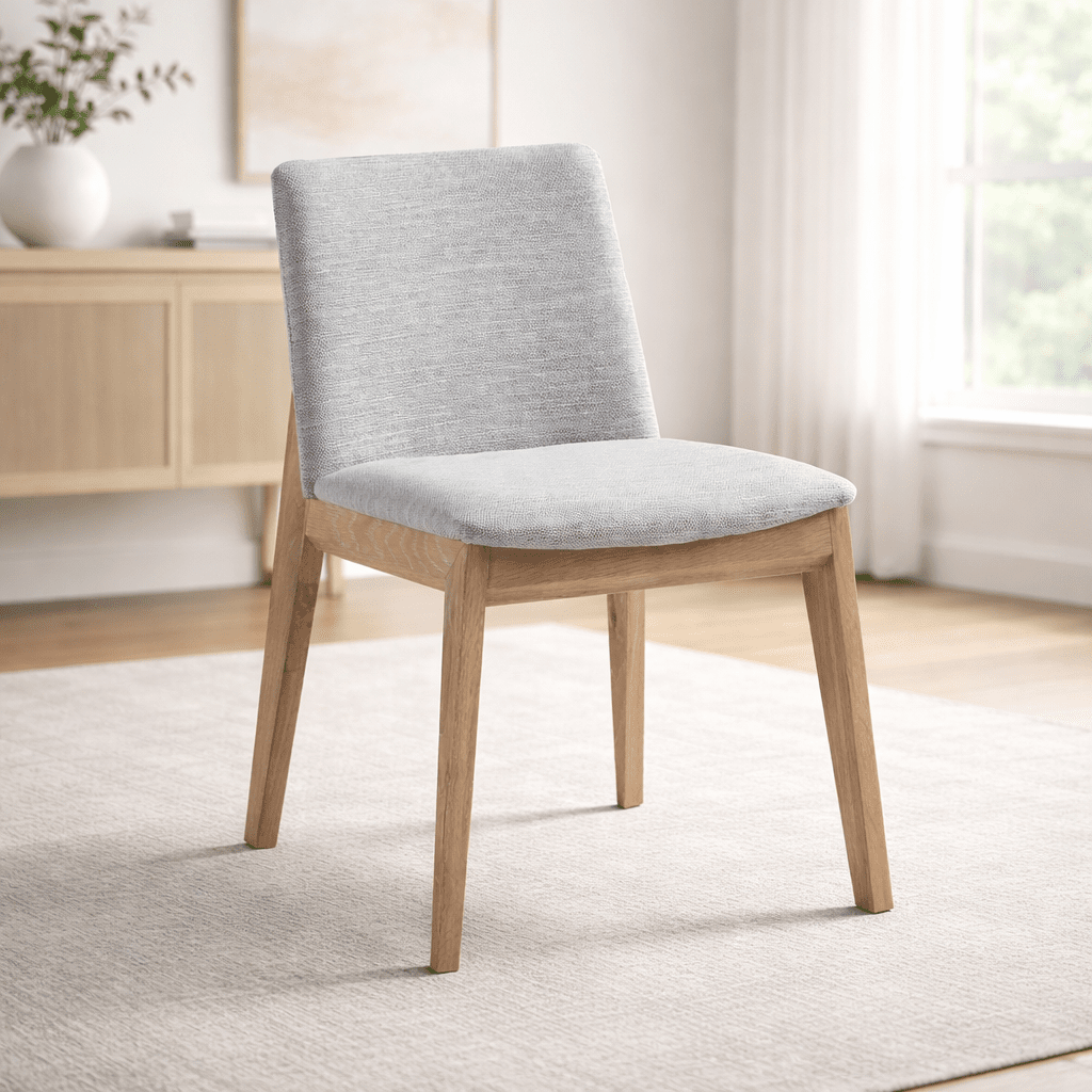 Deco Oak Dining Chair Light Grey-M2 Dining Chairs| Moe's Home
