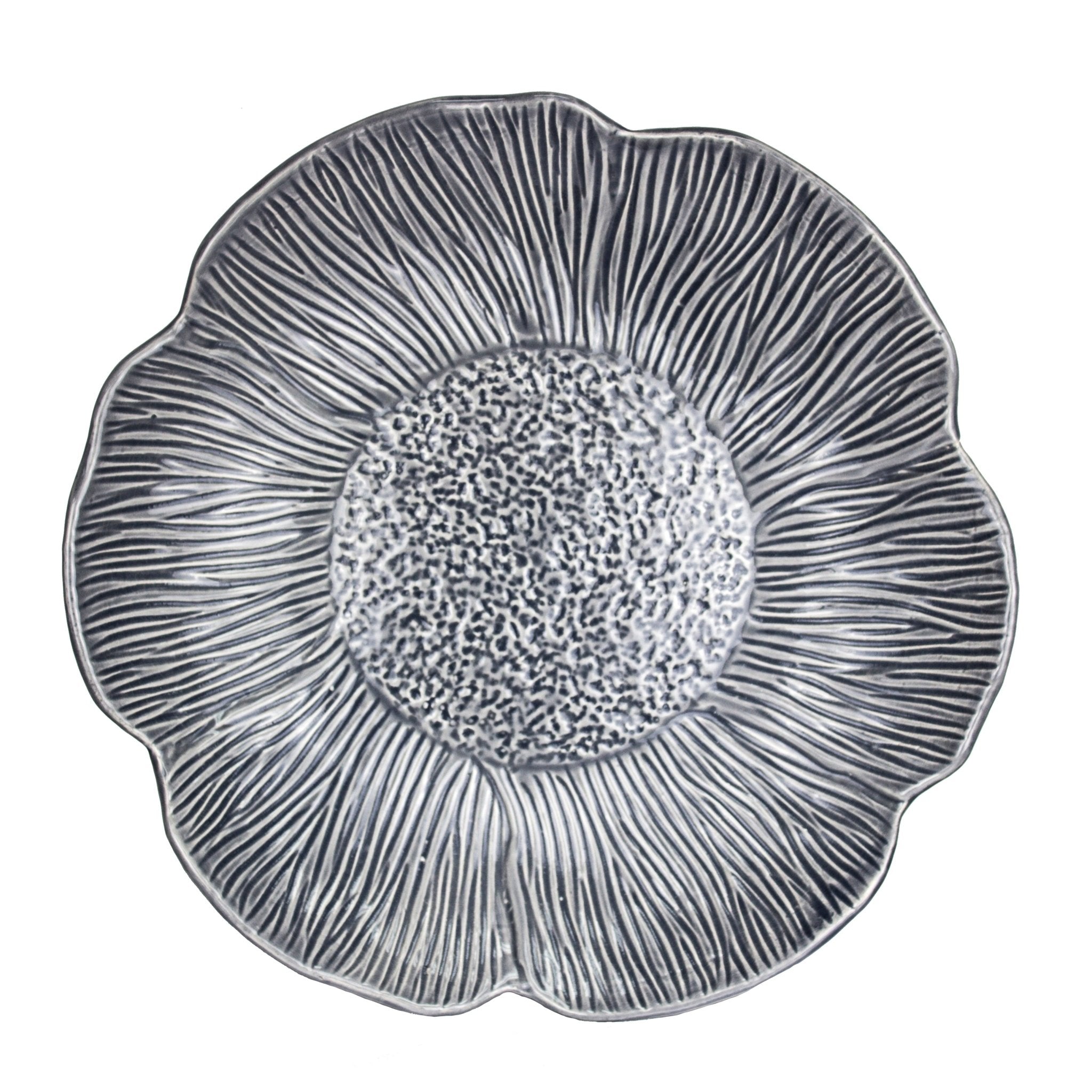 DECORATIVE CERAMIC FLOWER PLATE Bowl| Sagebrook Home