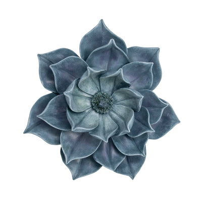 Decorative Resin Lotus Wall Flower, Blue - Al Rugaib Furniture