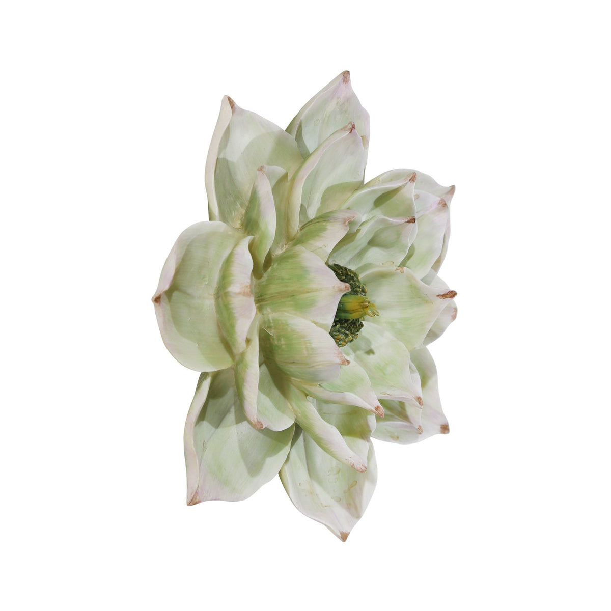Decorative Resin Lotus Wall Flower, Green Wall Decors| Sagebrook Home