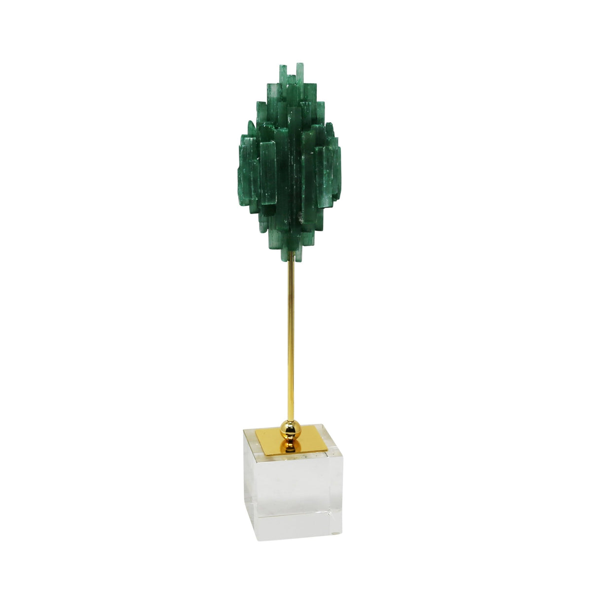 Decorative Stone On Stand, Green Table Decors| Sagebrook Home
