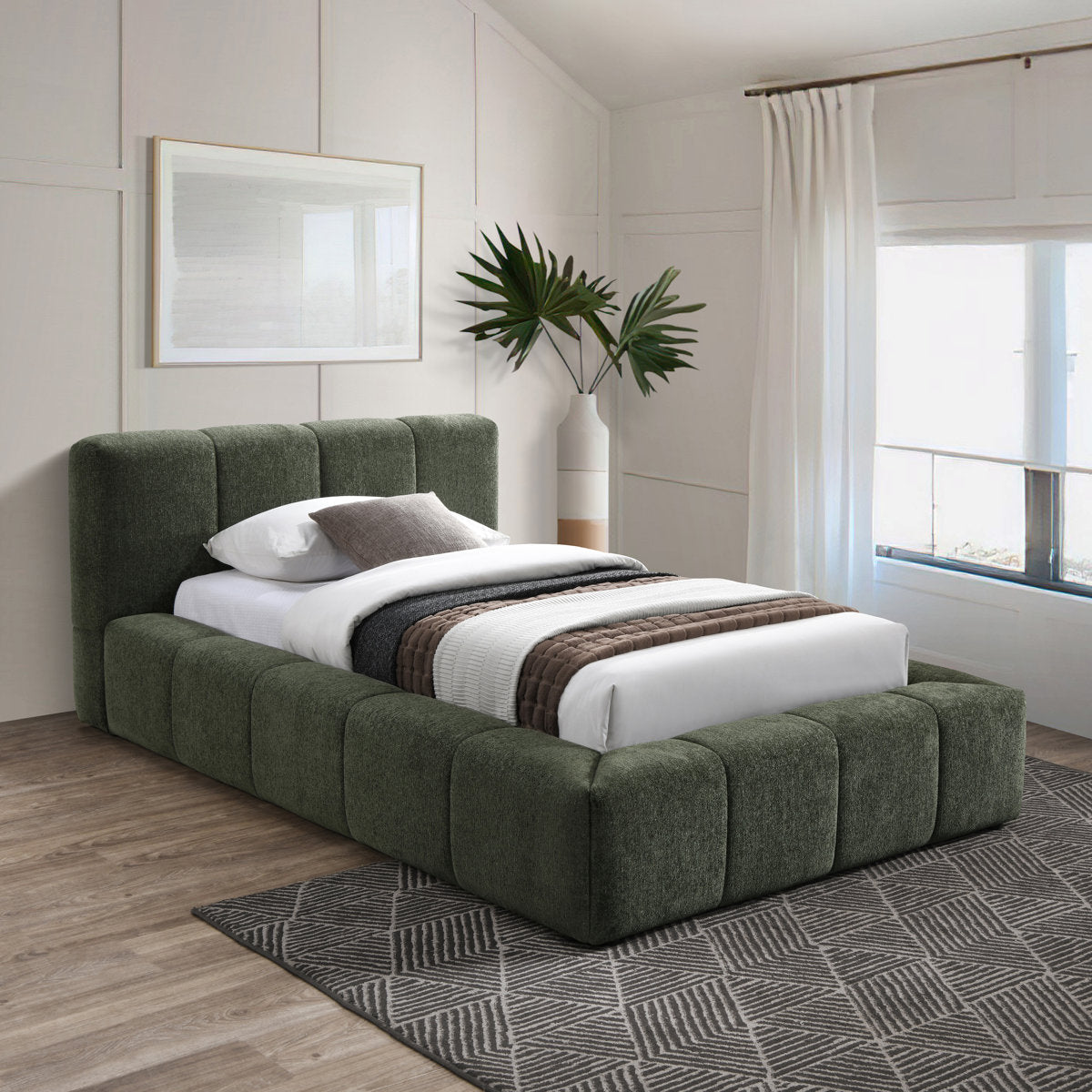 Royal | ChanelAura Single Chanel Fabric Bed
