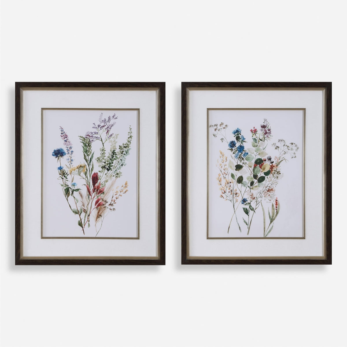 Delicate Flowers Framed Prints, S/2 Paintings & Pictures| Uttermost