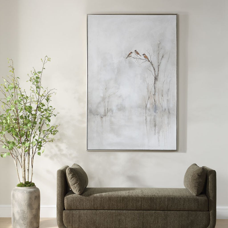 DELICATE TREES Hand Painted Canvas - Al Rugaib Furniture