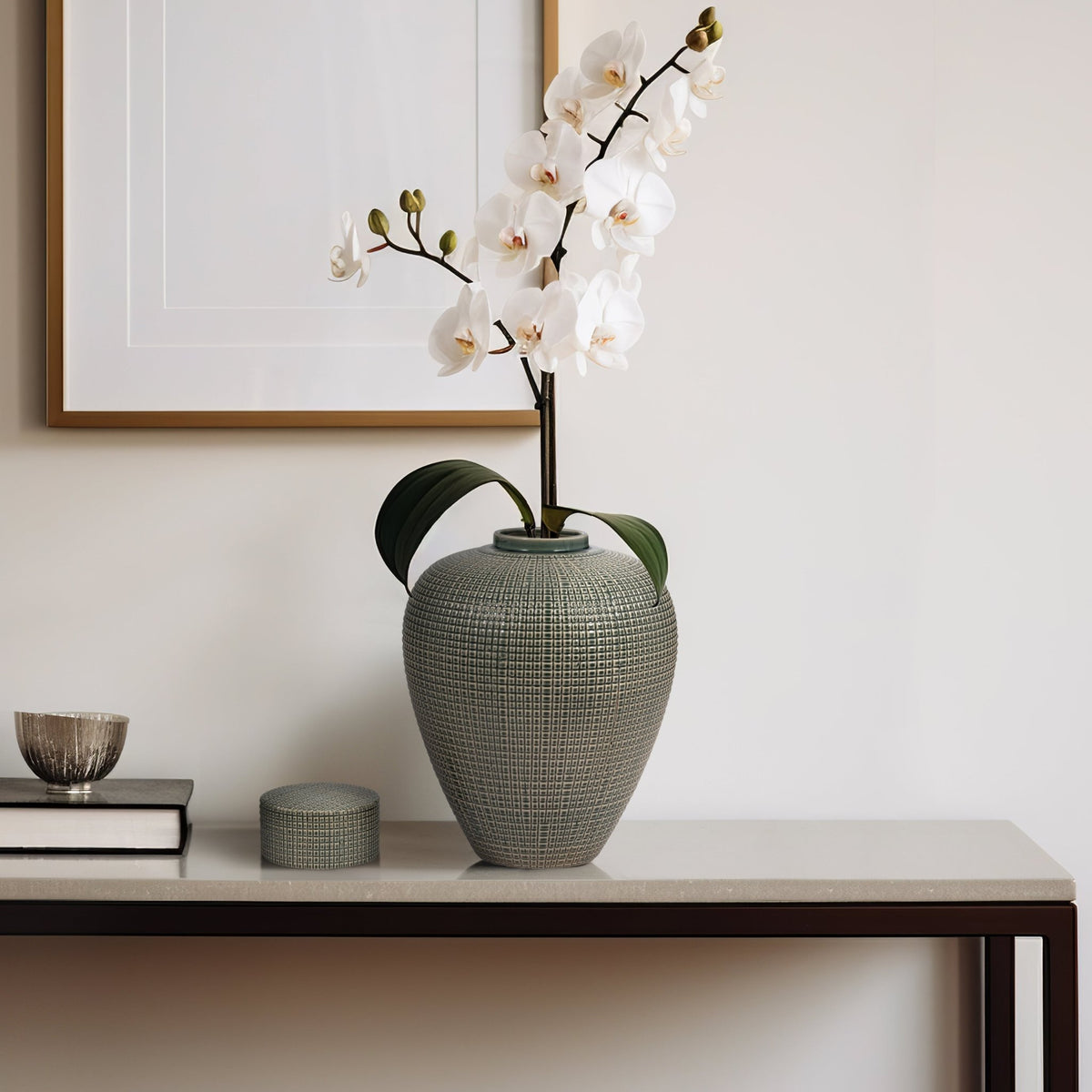 DEMPSEY SMALL GREEN LIDDED JAR Vases and Jars| Sagebrook Home