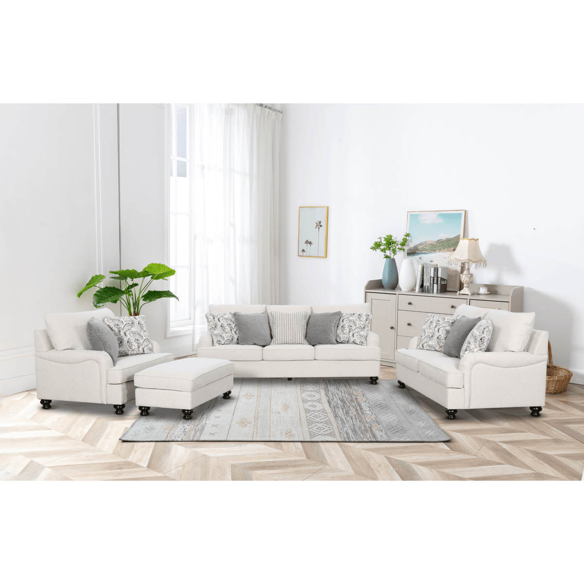 Denise Beige Gift KIT + 1805/OL9-JL Sofas & Loveseats| Roots Furniture