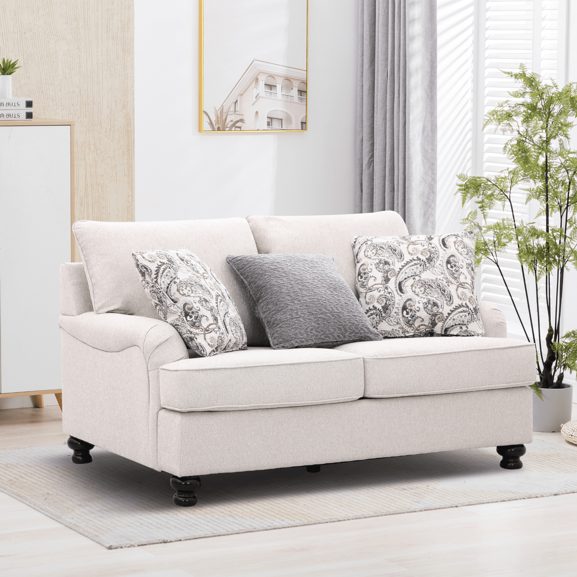 Denise Beige Loveseat Sofas & Loveseats| Roots Furniture