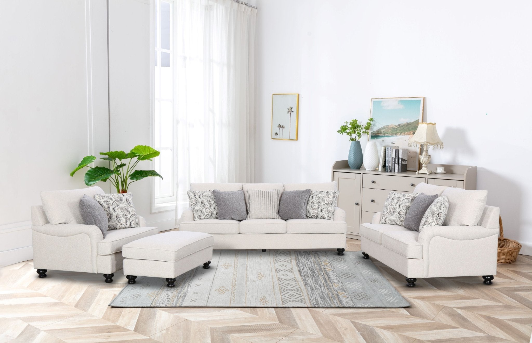 Denise Beige Loveseat Sofas & Loveseats| Roots Furniture