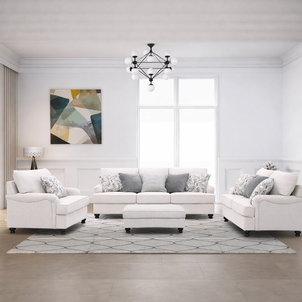 Denise Beige Sofa Set Living Room Sets| Roots Furniture