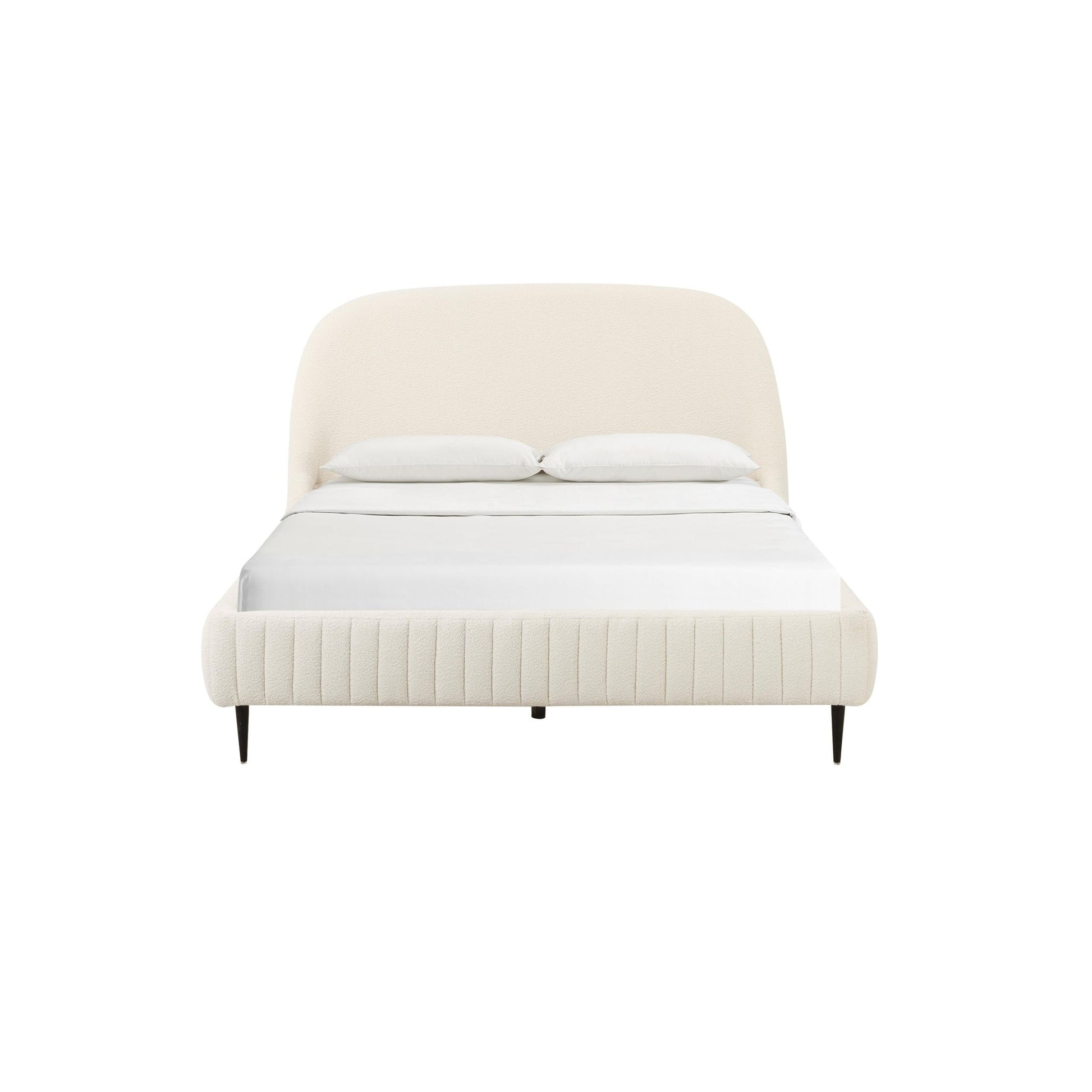 Denise Cream Boucle Bed in King Beds| TOV