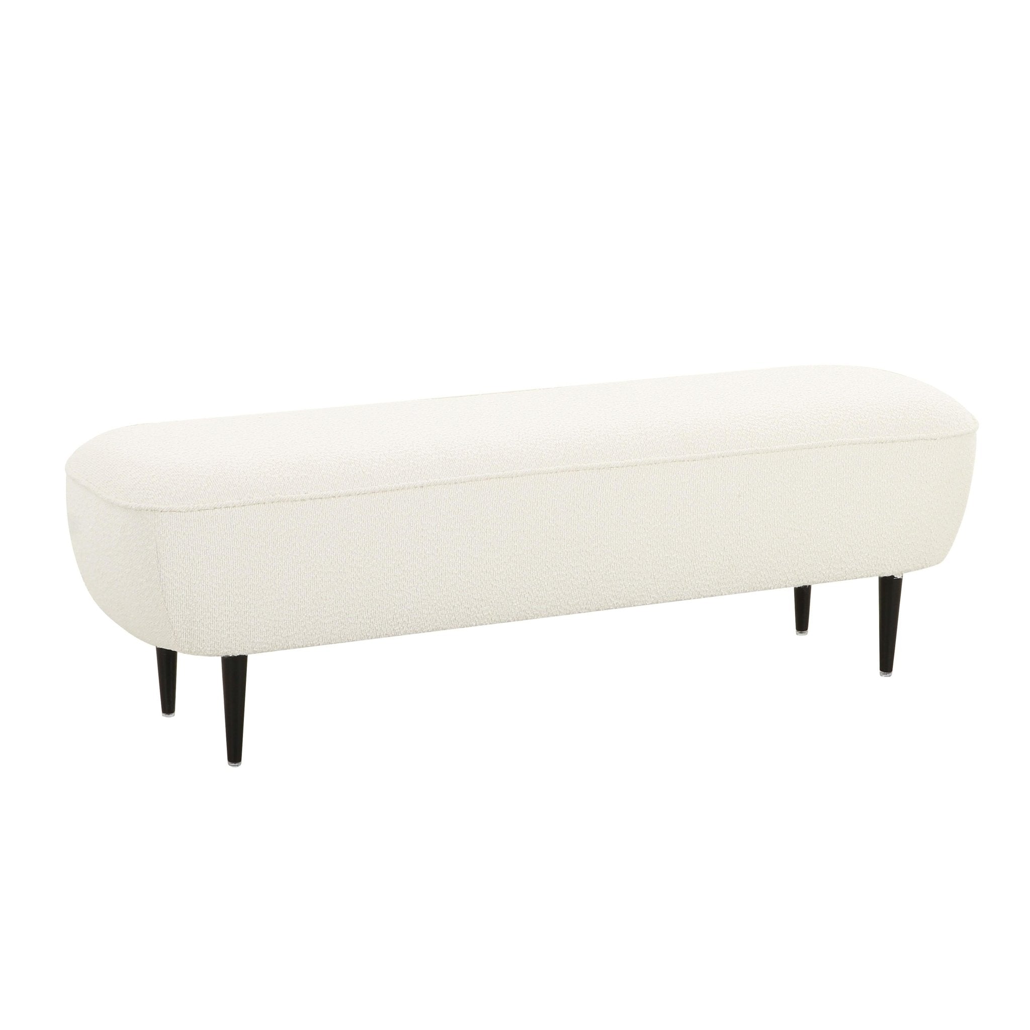 Denise Cream Boucle Bench Benches| TOV
