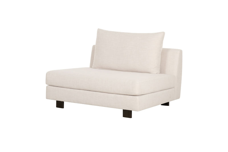 Deniz Brown Armless Chair - Al Rugaib Furniture