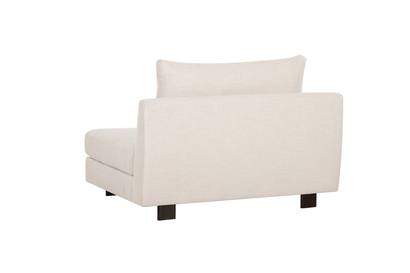 Deniz Brown Armless Chair - Al Rugaib Furniture