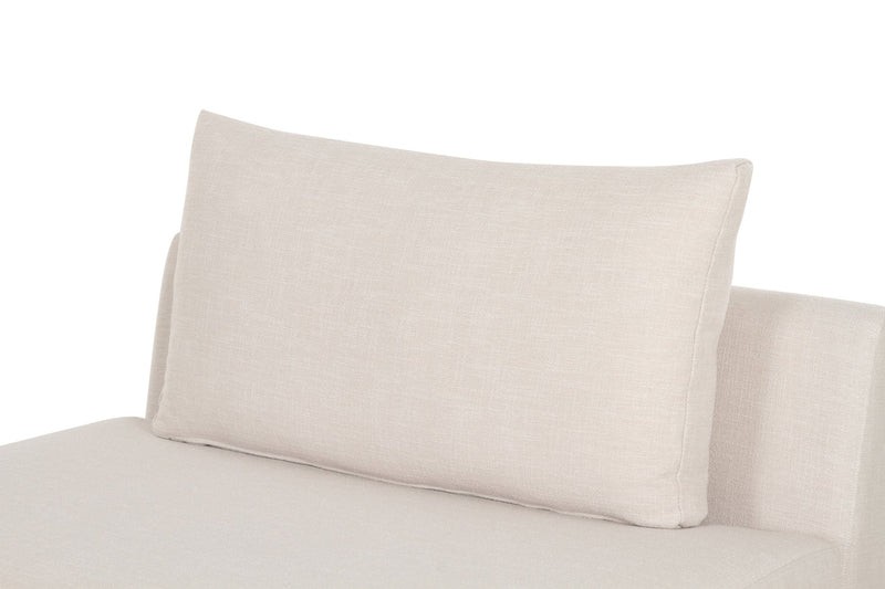 Deniz Brown Armless Chair - Al Rugaib Furniture