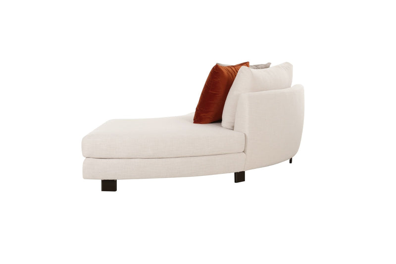 Deniz Brown Left Arm Chaise - Al Rugaib Furniture