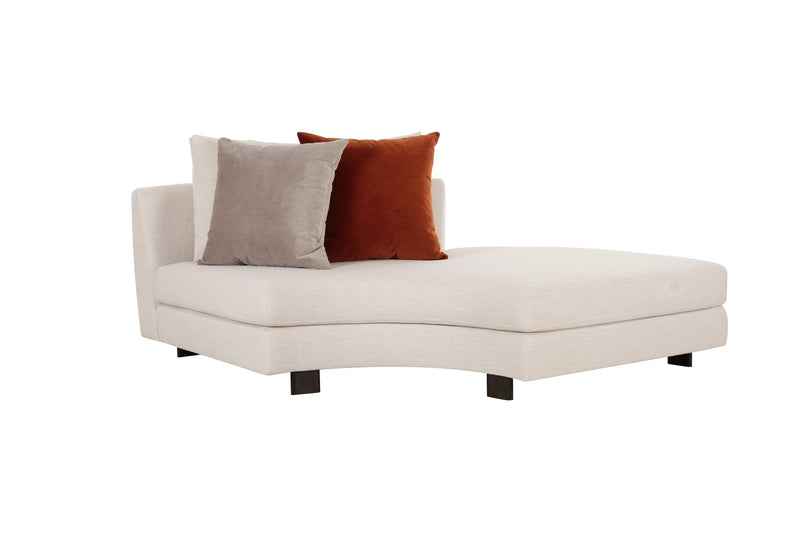 Deniz Brown Left Arm Chaise - Al Rugaib Furniture