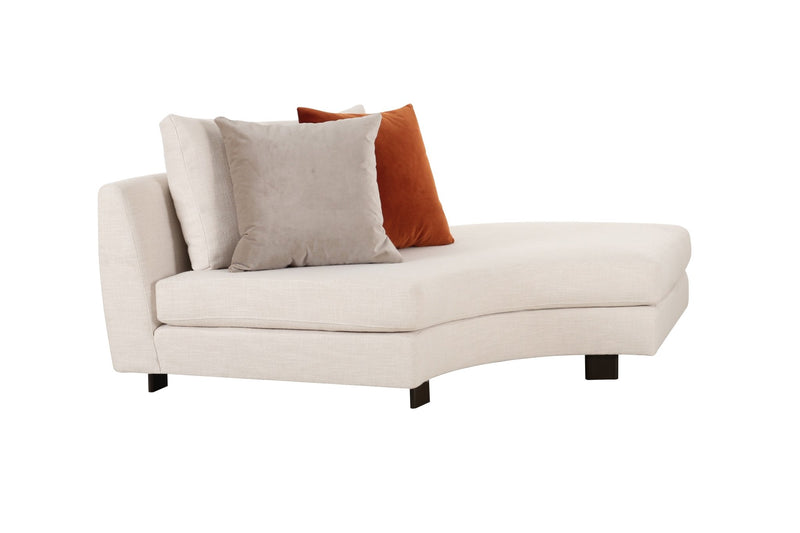 Deniz Brown Left Arm Chaise - Al Rugaib Furniture