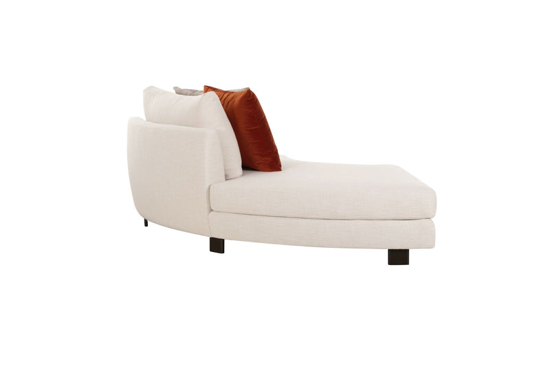 Deniz Brown Left Arm Chaise - Al Rugaib Furniture