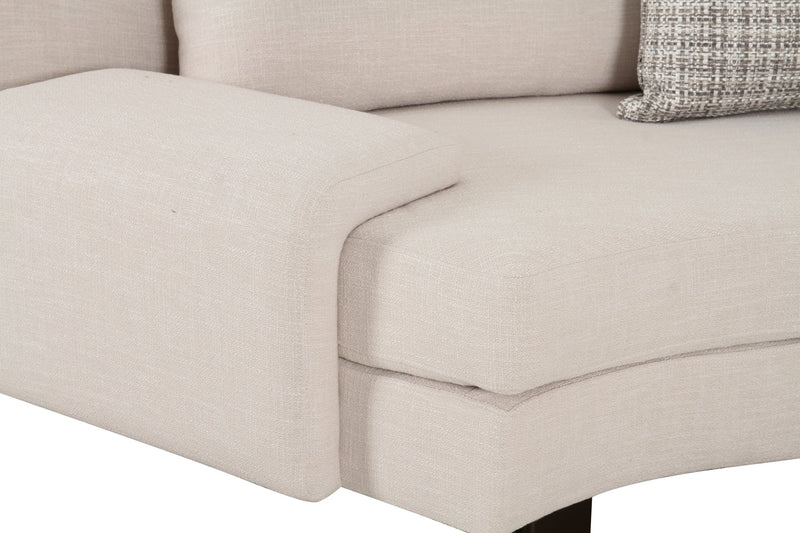 Deniz Brown Left Arm Facing Seater - Al Rugaib Furniture