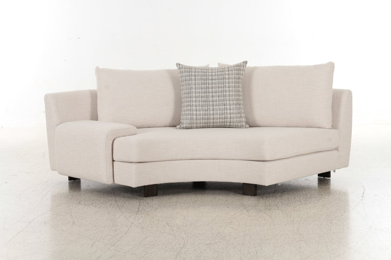 Deniz Brown Left Arm Facing Seater - Al Rugaib Furniture