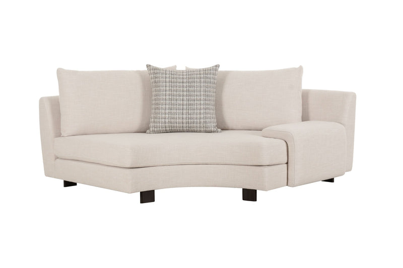 Deniz Brown Right Arm Facing Seater - Al Rugaib Furniture