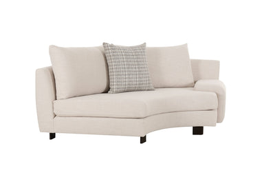 Deniz Brown Right Arm Facing Seater - Al Rugaib Furniture