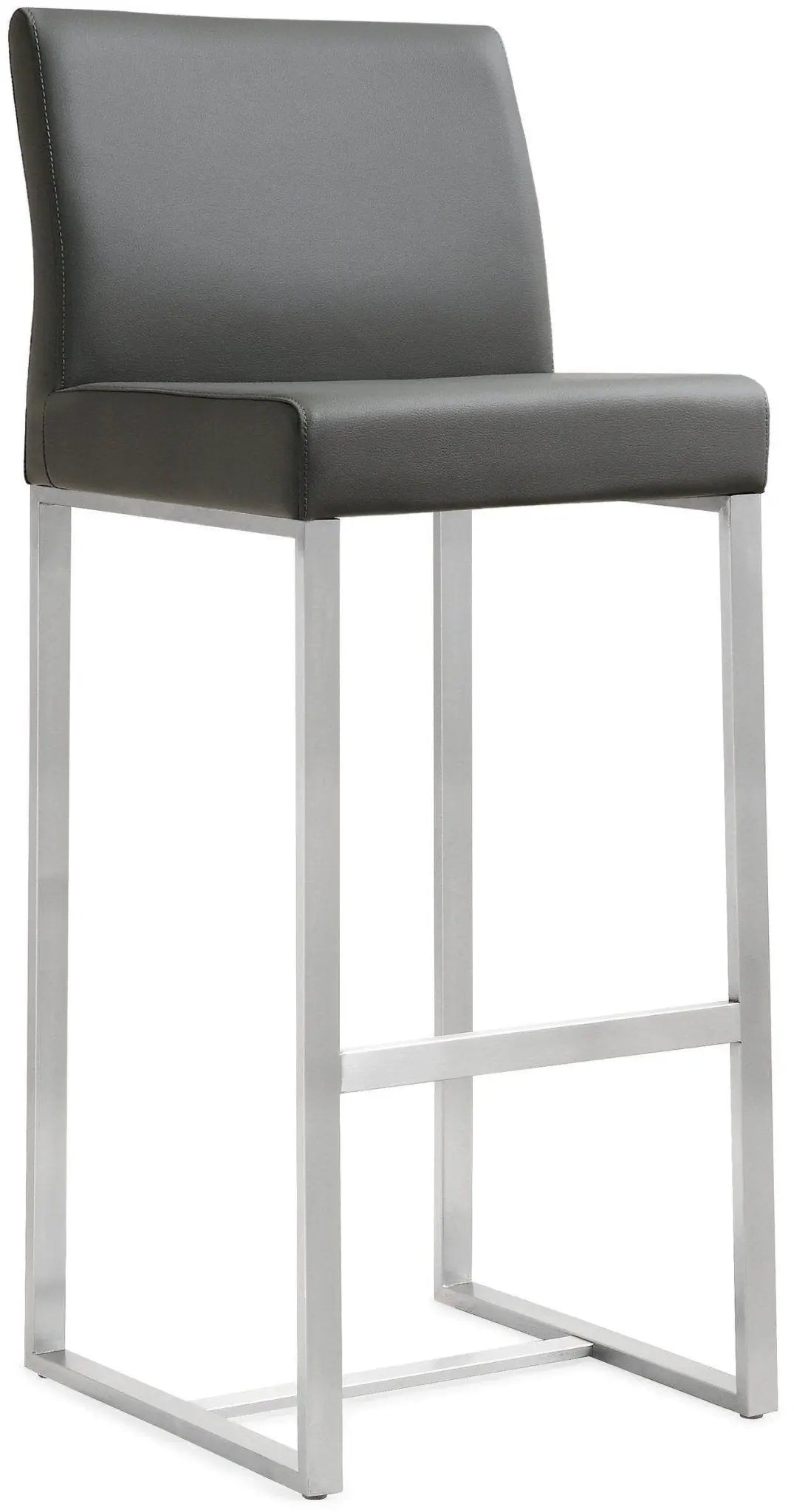 Denmark Grey Steel Barstool Counter Stools| TOV