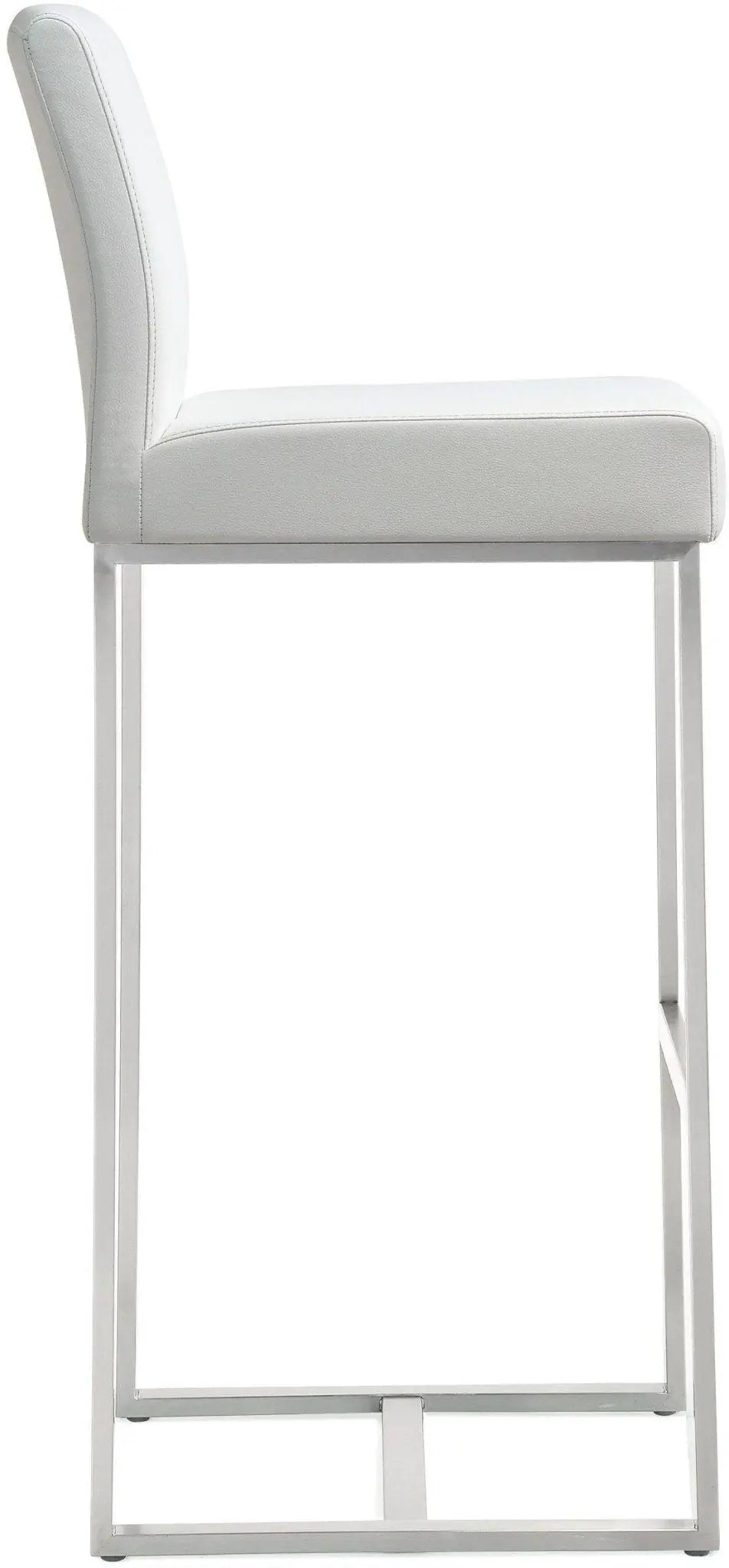 Denmark White Steel Barstool Counter Stools| TOV