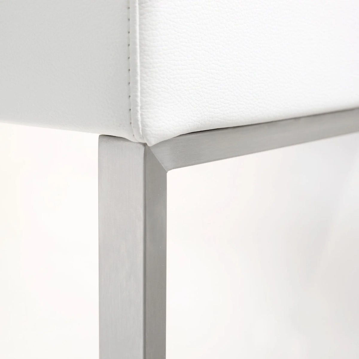 Denmark White Steel Barstool Counter Stools| TOV