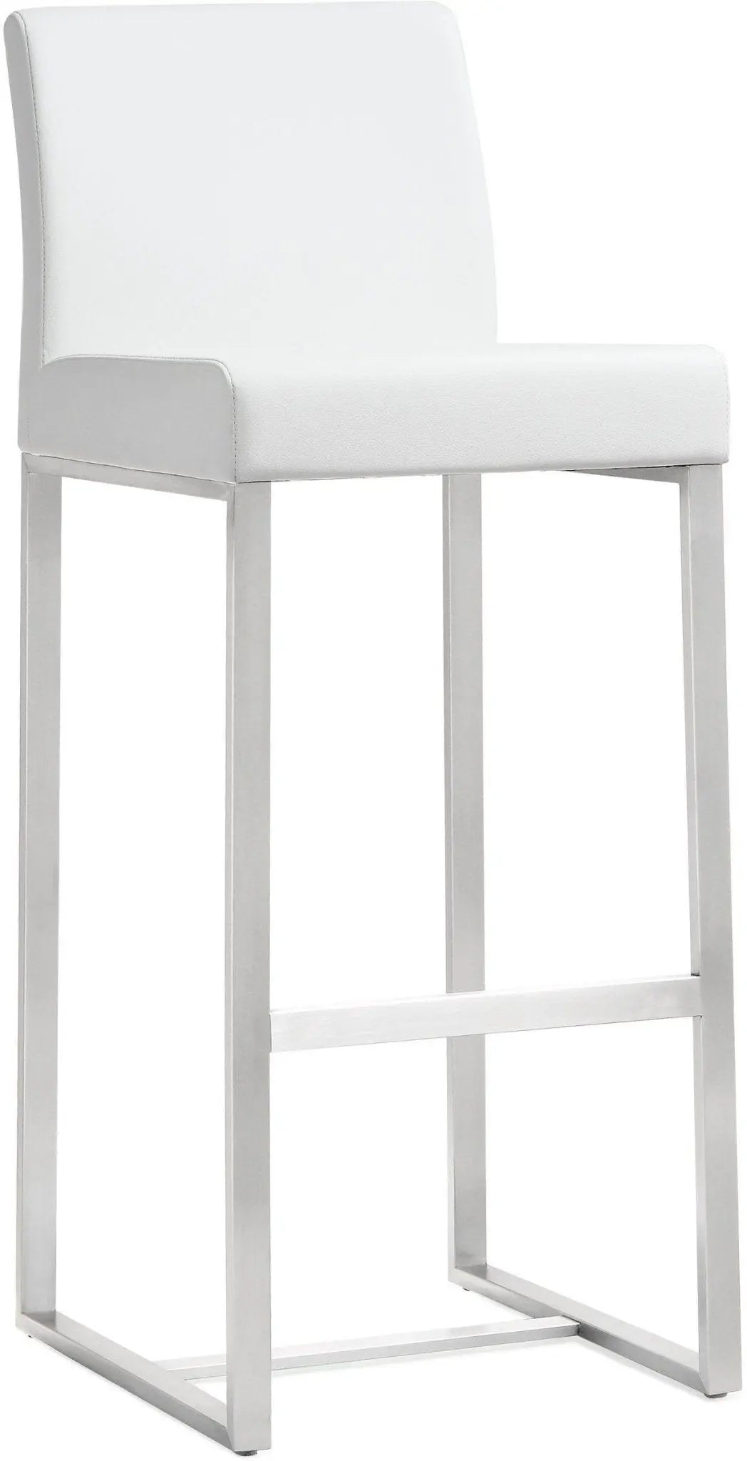 Denmark White Steel Barstool Counter Stools| TOV