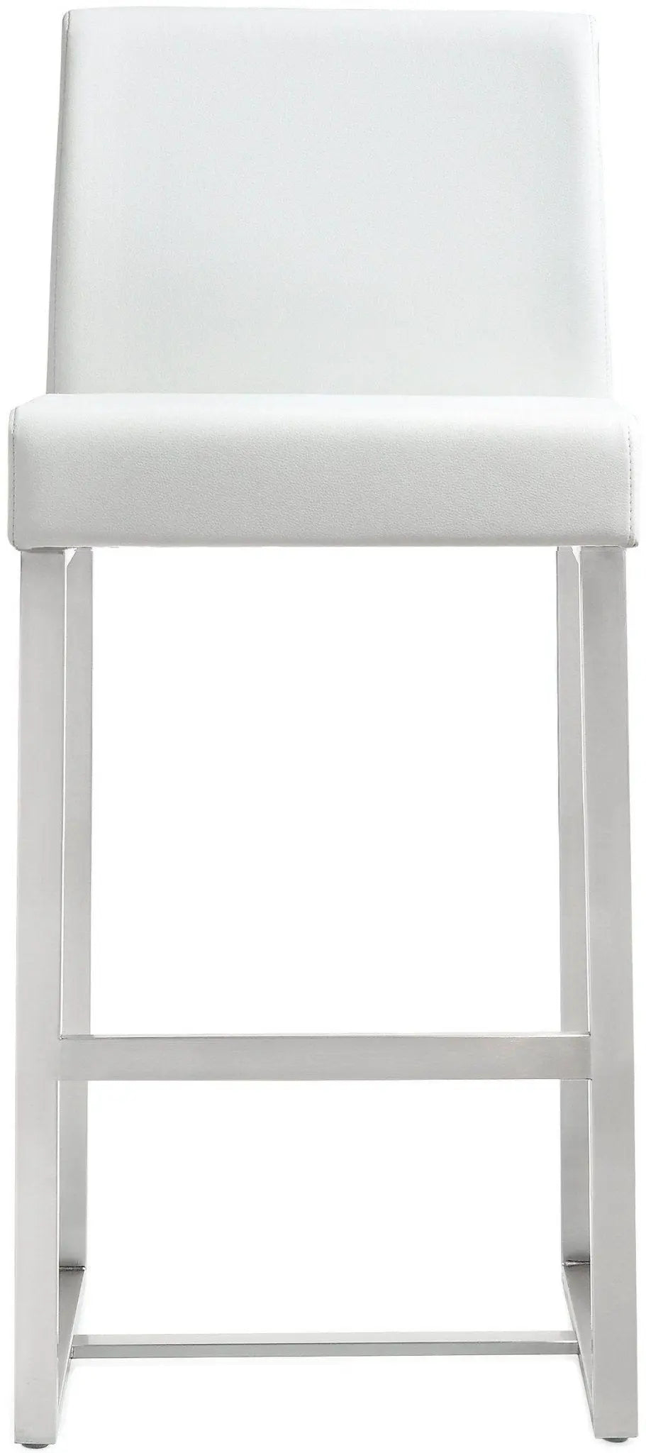 Denmark White Steel Counter Stool Counter Stools| TOV