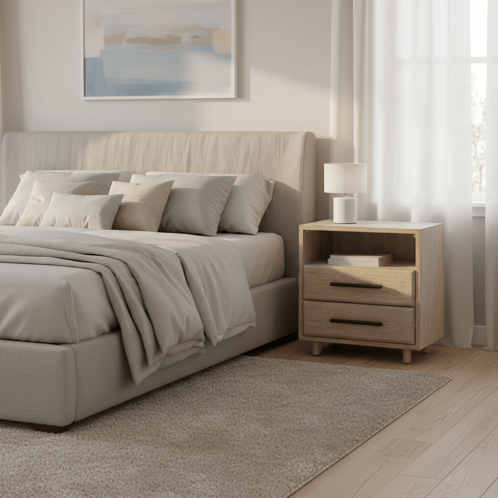 Desert Open Storage Nightstand Nightstands| Universal