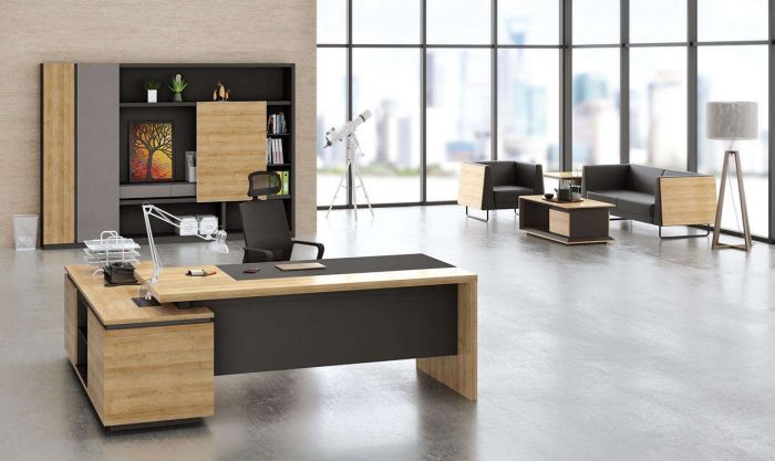 Desk Modern - Kaldi Wood - Al Rugaib Furniture