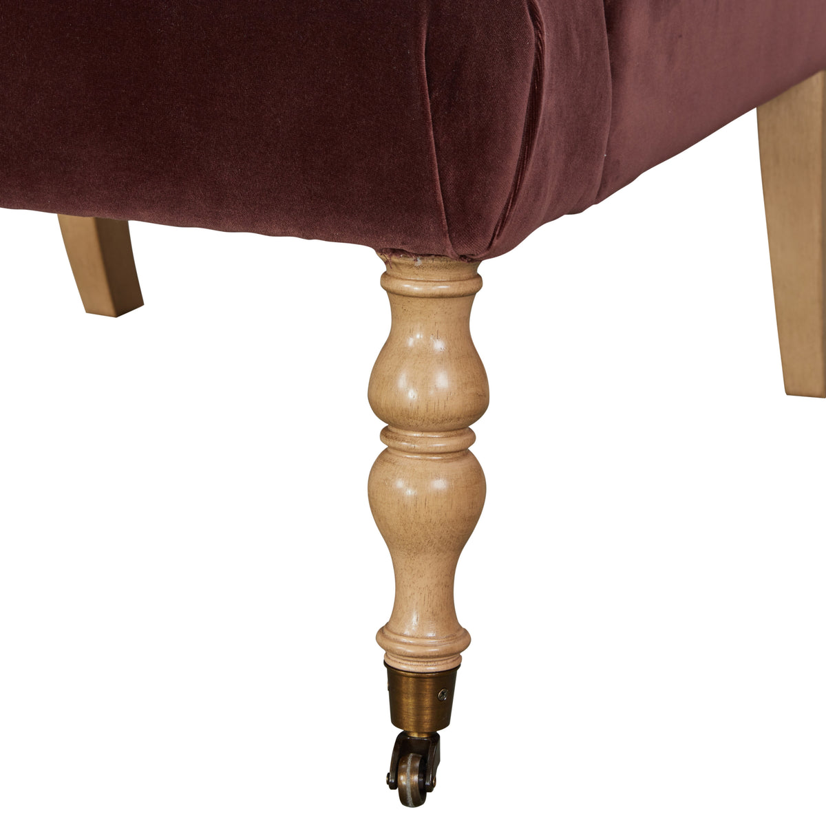 Monroe Velvet Maroon Accent Chair