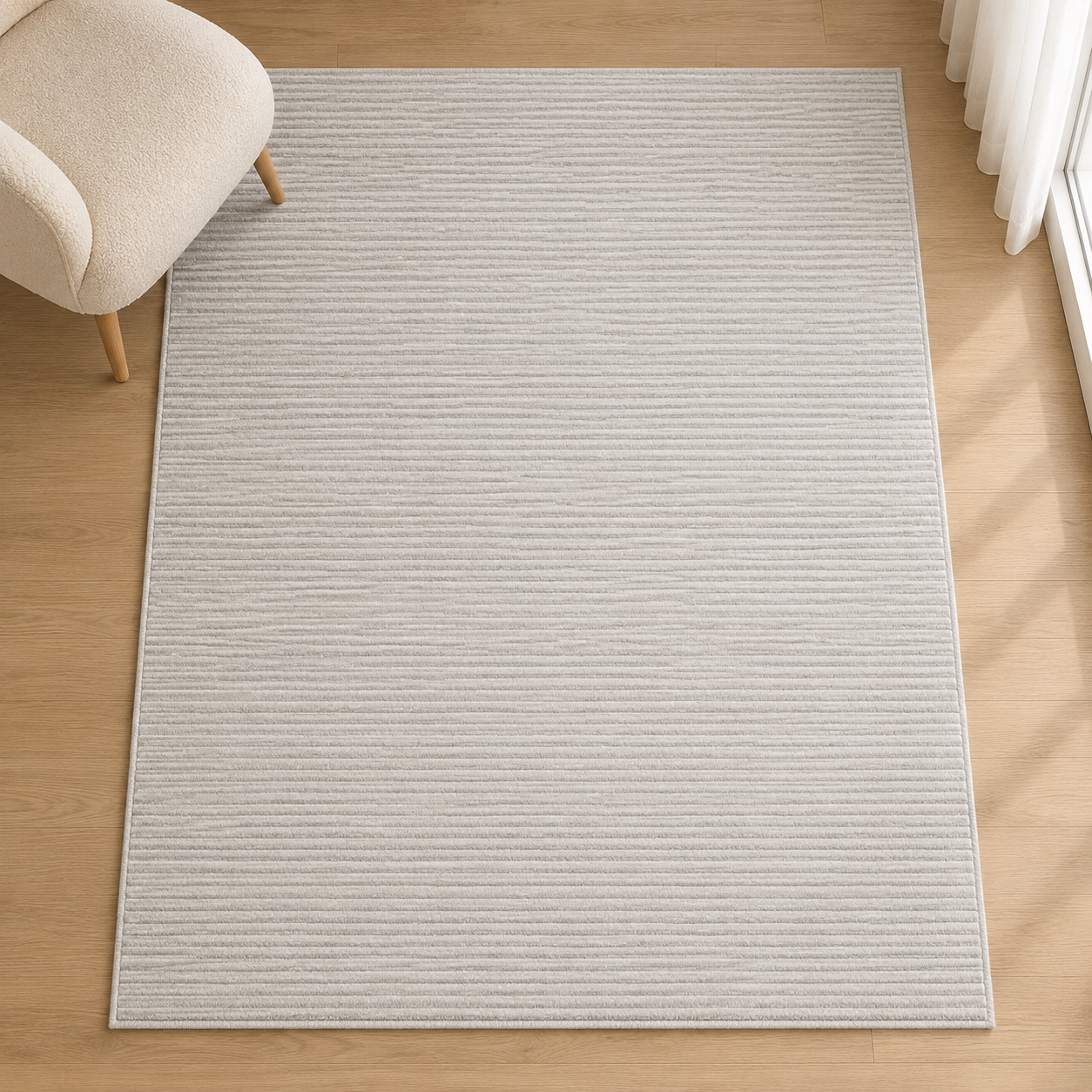 Alloy Silver Rug - 160 x 230 cm