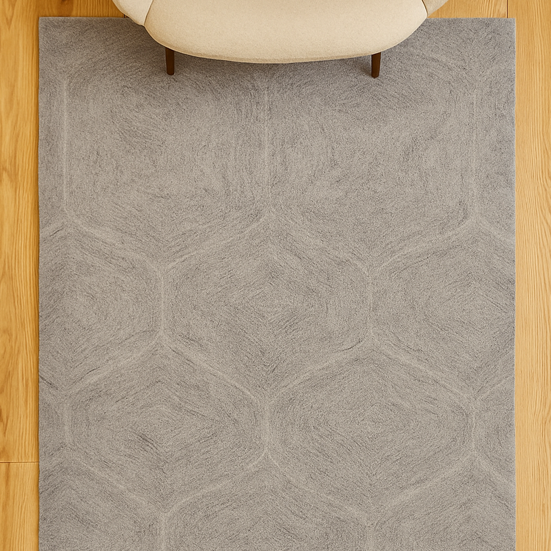Gray Geometric Area Rug