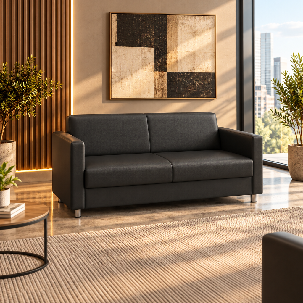 Aera Three Seater Sofa - Black