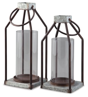 Diedrick Lantern (Set of 2)(A2000346) Table Decors| Ashley Homestore
