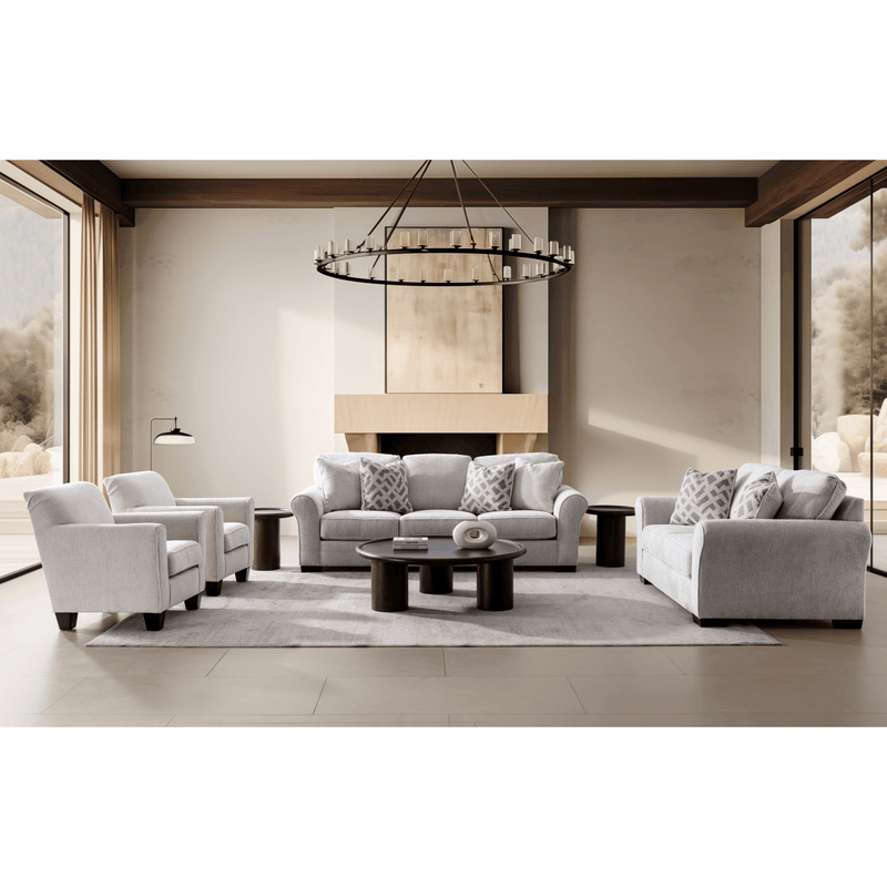 Dillon Grey Living Room Set + FREE RUG - Al Rugaib Furniture
